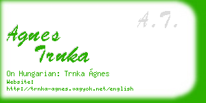 agnes trnka business card